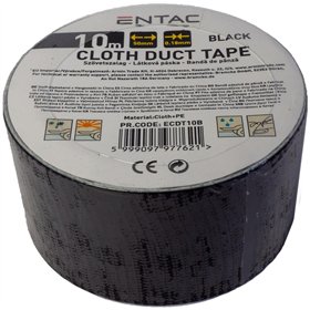 Entac Cloth Duct tape 0.18x50mm Black 10m