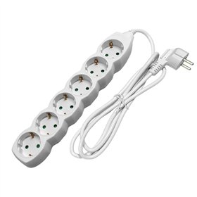 Entac Socket Extension Cord S1 6 Sockets 1.5m 3G1.5