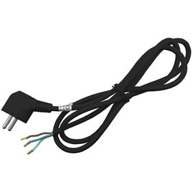 Entac Rewireable Cord 3G1.5 1.5m with Earthed Plug Black