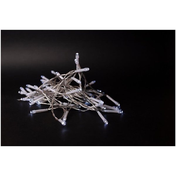 Entac Ziemassvētku IP44 96 LED gaismeklis ar taimeri CW 7m (3AA)