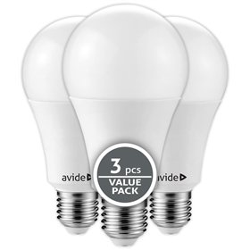 Avide Value LED Globe E27 10W WW 3000K Triple Pack