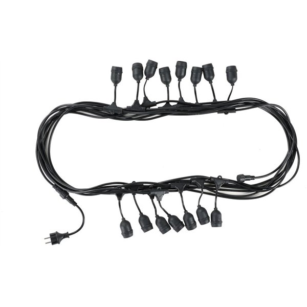 Avide Outdoor E27 String 15m 15 sockets