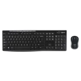Klaviatūra ir belaidė pelė Logitech MK270 Prancūzų Juoda AZERTY