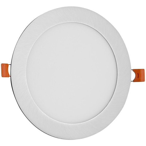 Avide LED-Kattovalaisin Upotettava Paneeli Pyöreä ALU Satiini Nikkeli 12W NW 4000K