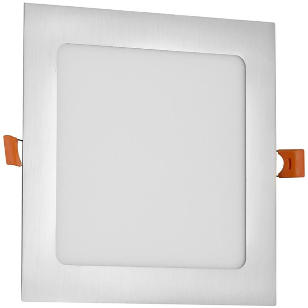 Avide LED-Kattovalaisin Upotettu Paneeli Neliönmuotoinen ALU Satiini Nikkeli 12W NW 4000K