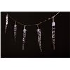 Entac Christmas IP44 20 LED Plastic 16cm Icicle Light CW 3m
