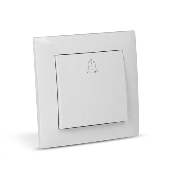 Entac Arnold Recessed doorbell switch White