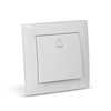 Entac Arnold Recessed doorbell switch White