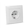 Entac Arnold Recessed wall socket earthed White