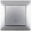 Entac 106 Arnold Recessed alternative wall switch Silver