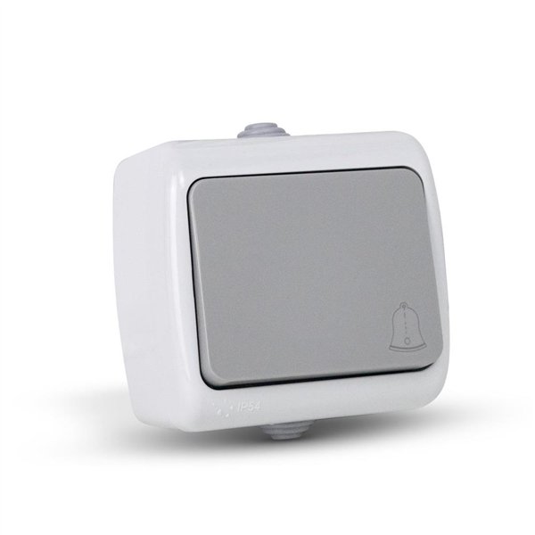 Entac Stephan Surface Mounted Doorbell Switch IP54