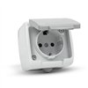 Entac Stephan surface mounted wall socket earthed IP54