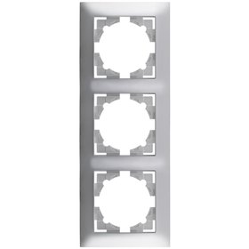 Entac Arnold Vertical -seinäkehys 3 hopea