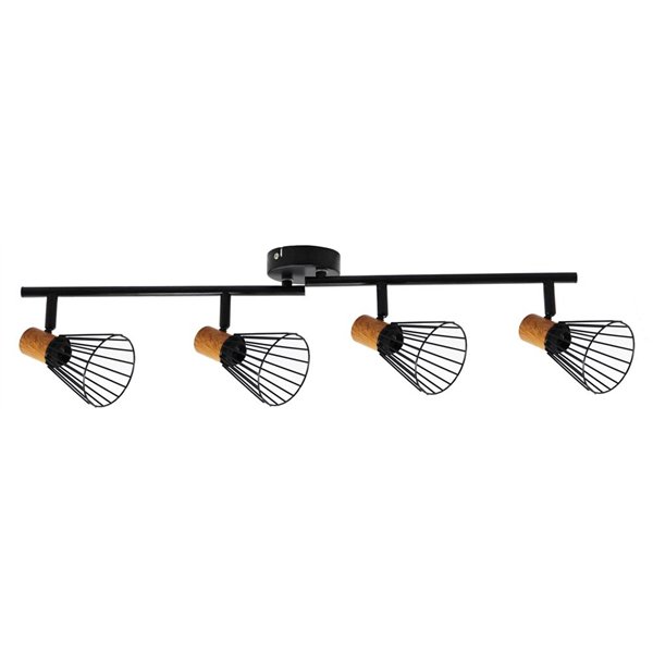 Avide Ceiling Lamp Luna 4xE14 Sockets Black