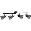 Avide Ceiling Lamp Maya 4xE14 Sockets Black