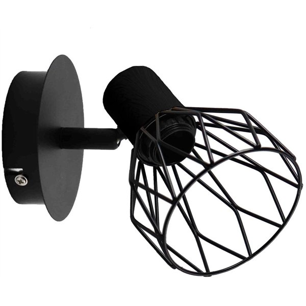 Avide Wall Lamp Ivy 1xE14 Socket Black