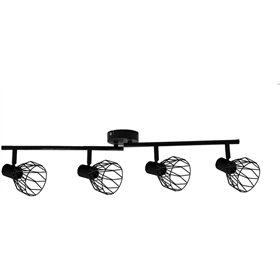 Avide Ceiling Lamp Ivy 4xE14 Sockets Black