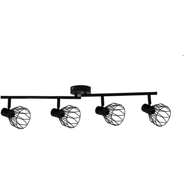 Avide Griestu Lampa Ivy 4xE14 Kontaktligzdas Melna