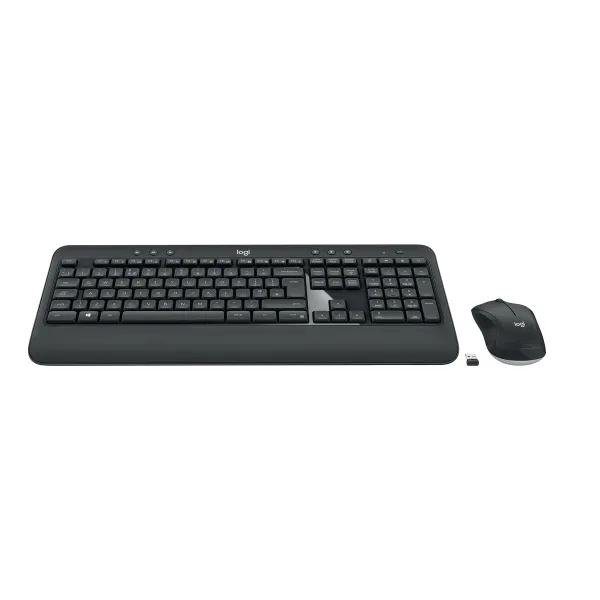 Klaviatūra un Bezvadu Pele Logitech MK540 Francūzis Melns Melns/Balts AZERTY