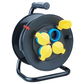 Entac Socket IP44 Cable Reel 4 Sockets 20m 3G1.5