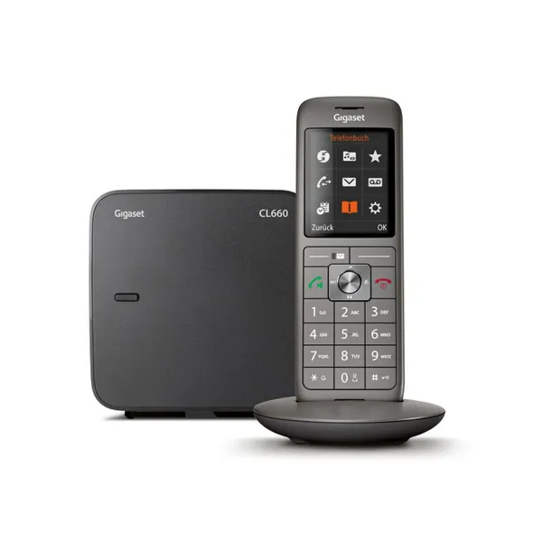 Langaton puhelin Gigaset CL660A Duo Harmaa Antrasiitinharmaa