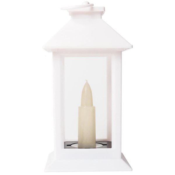 Entac LED Candle Lantern White 17cm