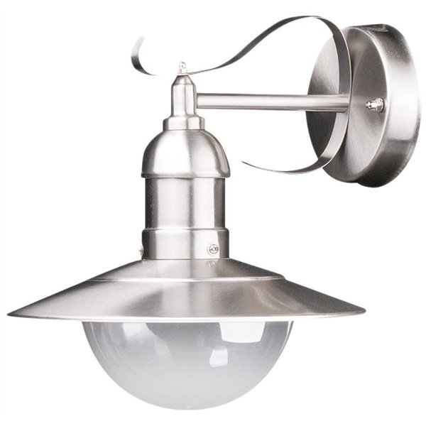 Avide Āra Sienas Lampa Imperial 1xE27 IP44 Nerūsējošā Tērauda