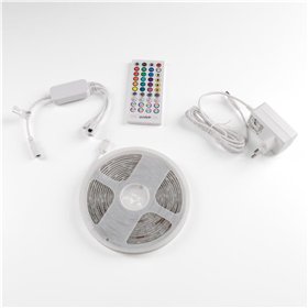 Avide LED Strip Blister 12V 16W RGB 5m Music control + IR remote