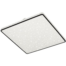 Avide LED Ceiling Lamp Oyster Mia-CCT Starry 48W (24+24) 420*50mm with remote