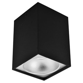 Avide GU10 Spot Light Square Black-Silver