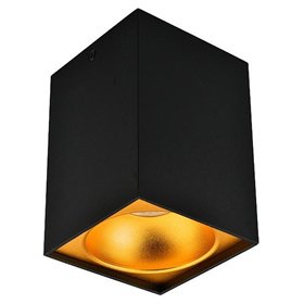 Avide GU10 Spot Light Square Black-Gold