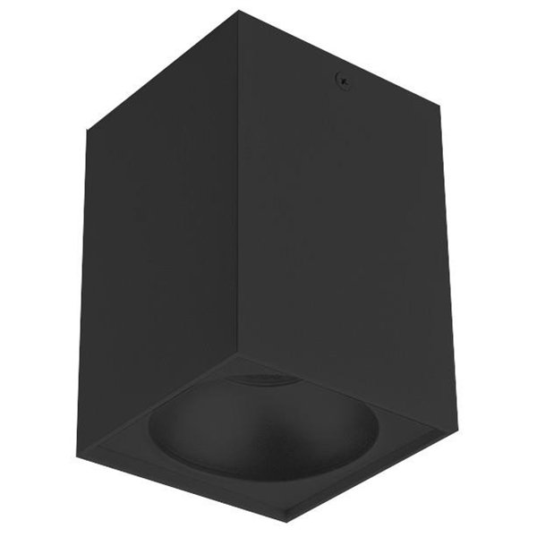 Avide GU10 prožektorius, kvadratinis, juodas