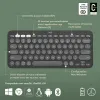 Bluetooth Tastatūra ar Planšetes Balstu Logitech K380 Francūzis Pelēks Grafīts Tumši pelēks AZERTY
