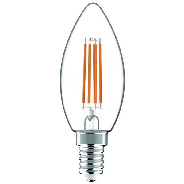 Светодиодная лампа Avide LED Filament Candle 4.9W E14 NW 4000K Super High Lumen