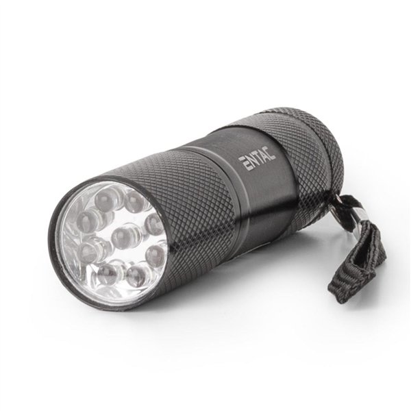 Entac Flashlight 1W 9LED ALU Black 3xAAA excl.