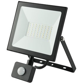 Avide Value LED Flood Light Slim SMD 50W CW 6400K PIR