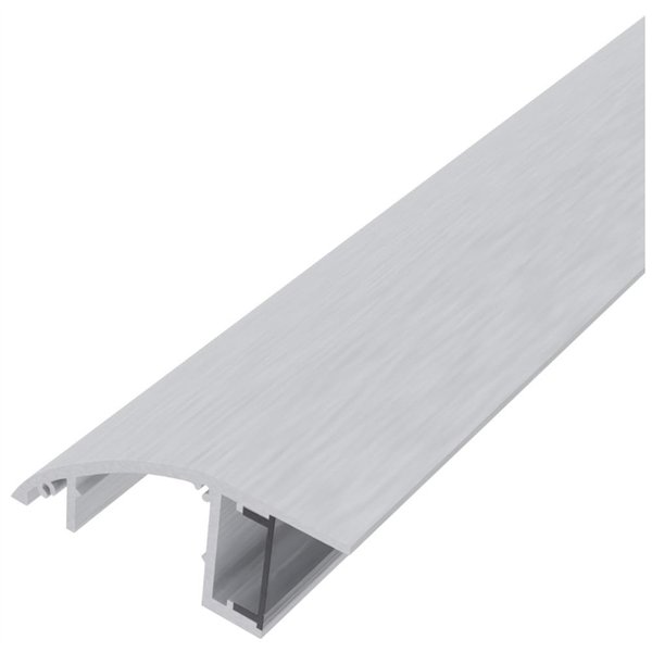 Avide Alu Profile Sidewall for hidden lighting with Clear cover 1m