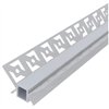 Avide Alu Profile for Plasterboard Inner Corner with Milky cover 1m