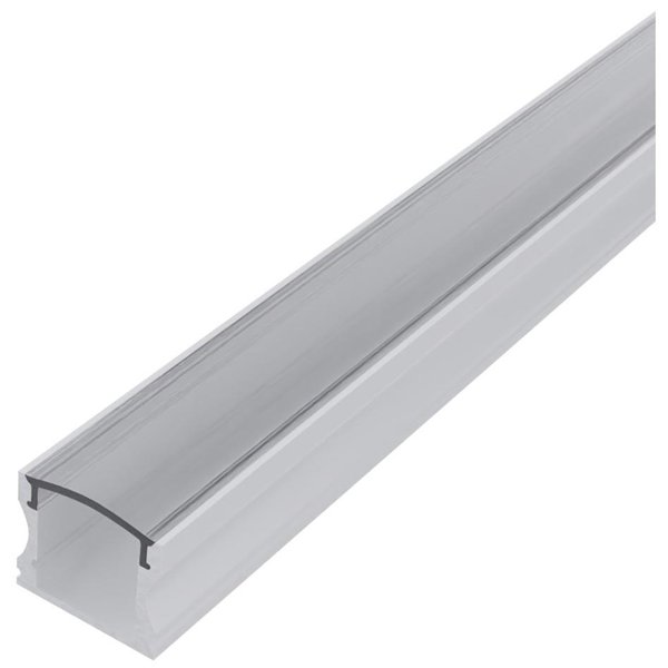 Avide Alu Profile "U" 17.2x14.4mm Normal with clear cover 1m, "kit"