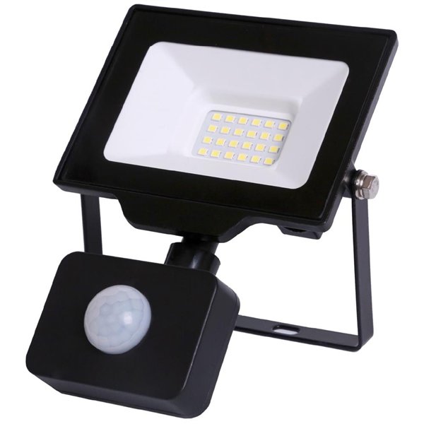 Avide LED Flood Light Slim SMD 20W CW 6400K PIR