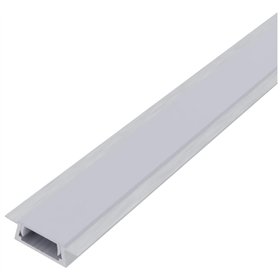 Avide Alu Profile "U" 15.2x7.8mm Recessed with Frosted cover 2m, "kit"