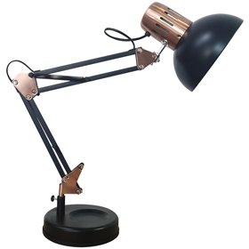 Avide Basic Desk Lamp Vintage Black Full Metal Max 60W