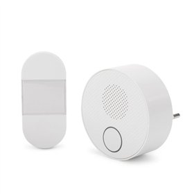 Entac doorbell AC Plug-in with Kinetic Switch IP44 Transmitter