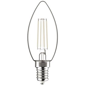 Avide LED White Filament Candle 4.5W E14 WW 2700K