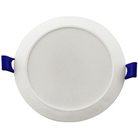 Avide LED Ceiling Lamp Recessed Panel Round Plastic 9W CW 6400K