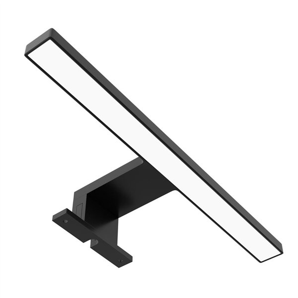 Avide LED Peilivalaisin Neliönmuotoinen Musta Muovi 300mm NW 4000K 5W IP44