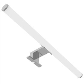 Avide LED Mirror Lamp Round Chrome Plastic 500mm NW 4000K 7W IP44