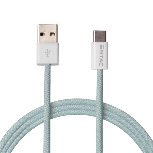 „Entac“ USB A–C laidas, žalias, 150 cm