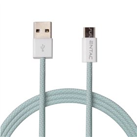 Entac kabelis USB A - Micro Casual Green 150cm