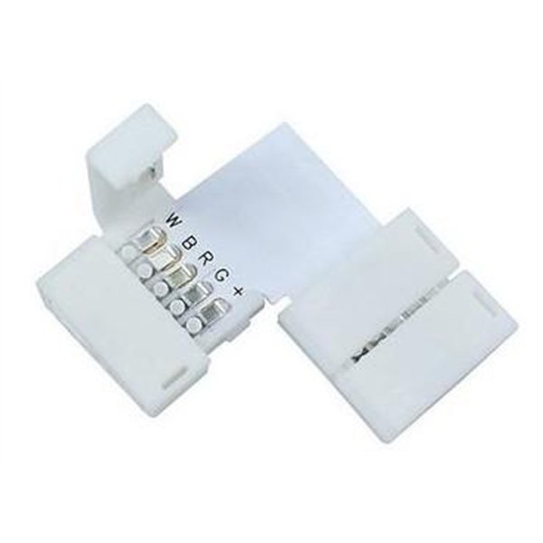 Avide LED-nauha 12-24V L kulma juottamaton RGB+W-5 johdin 10mm (10 kpl pussi)